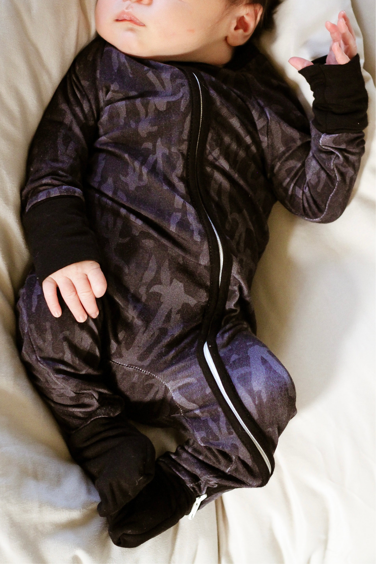 Black Jaw Zipper Jammies
