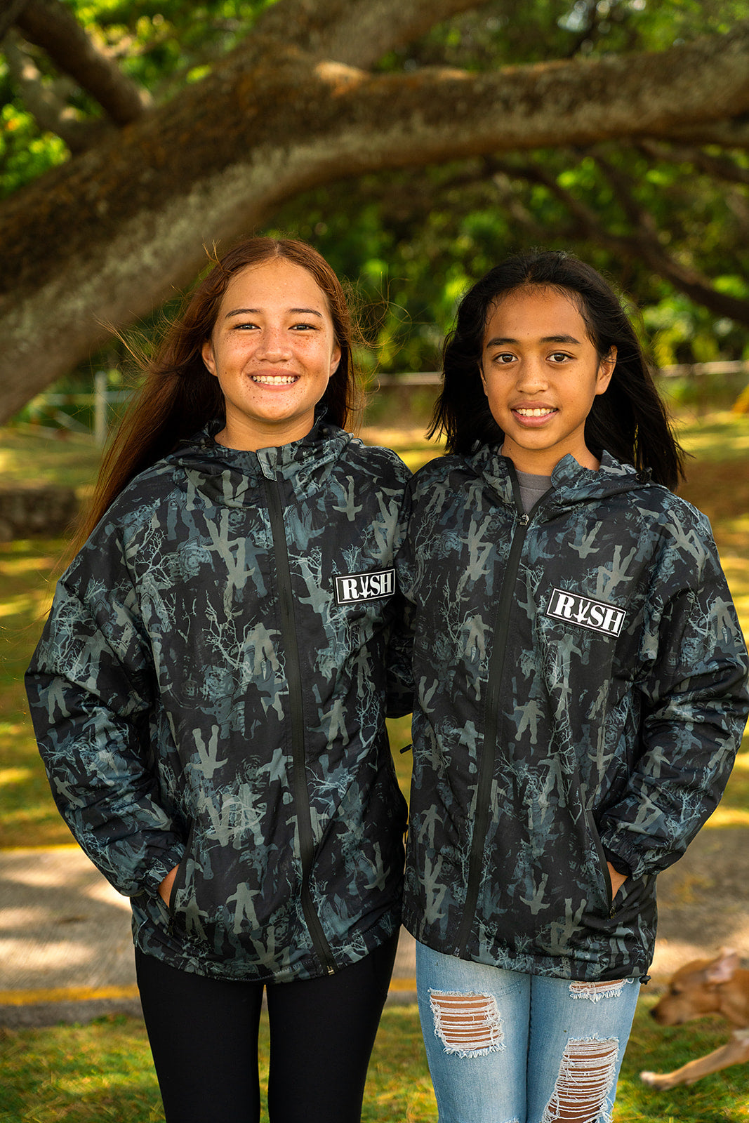 Dark Waiwi Jaw Windbreaker