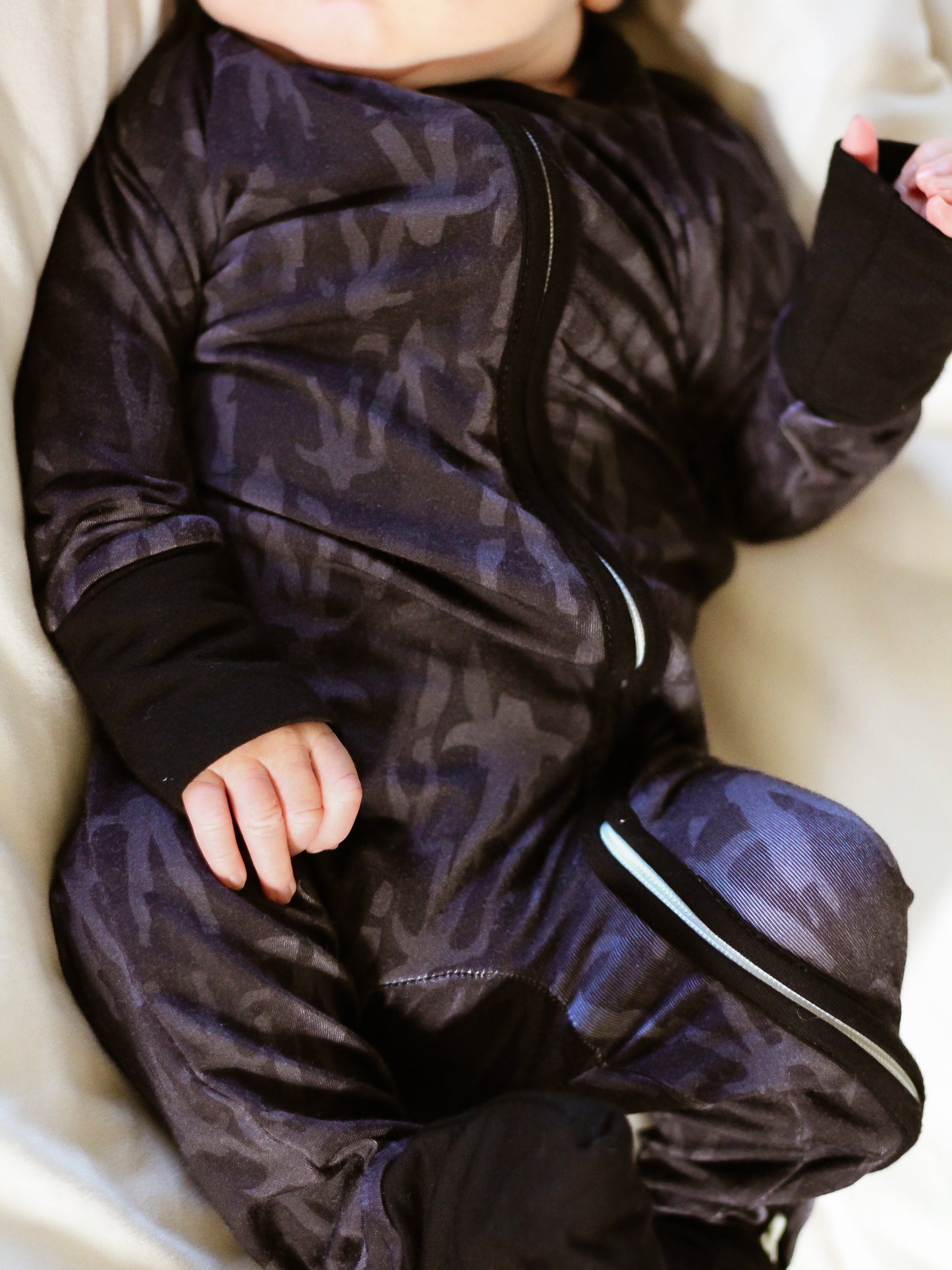 Black Jaw Zipper Jammies