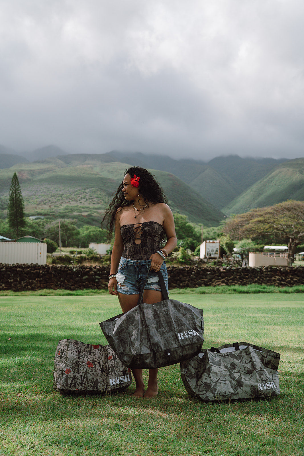 Dark Waiwi Tote