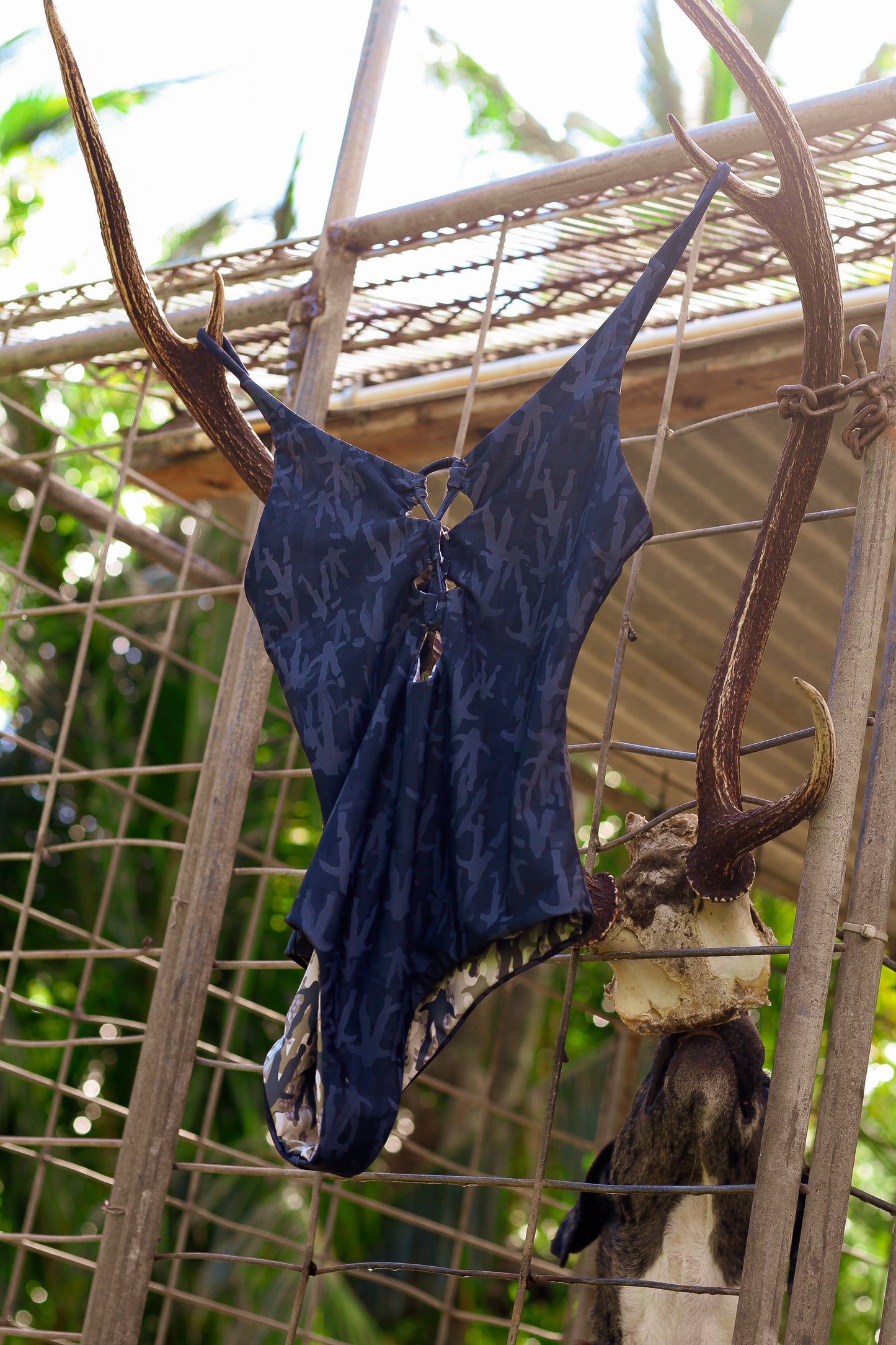 The DARLING One Piece Kini Black Jaws