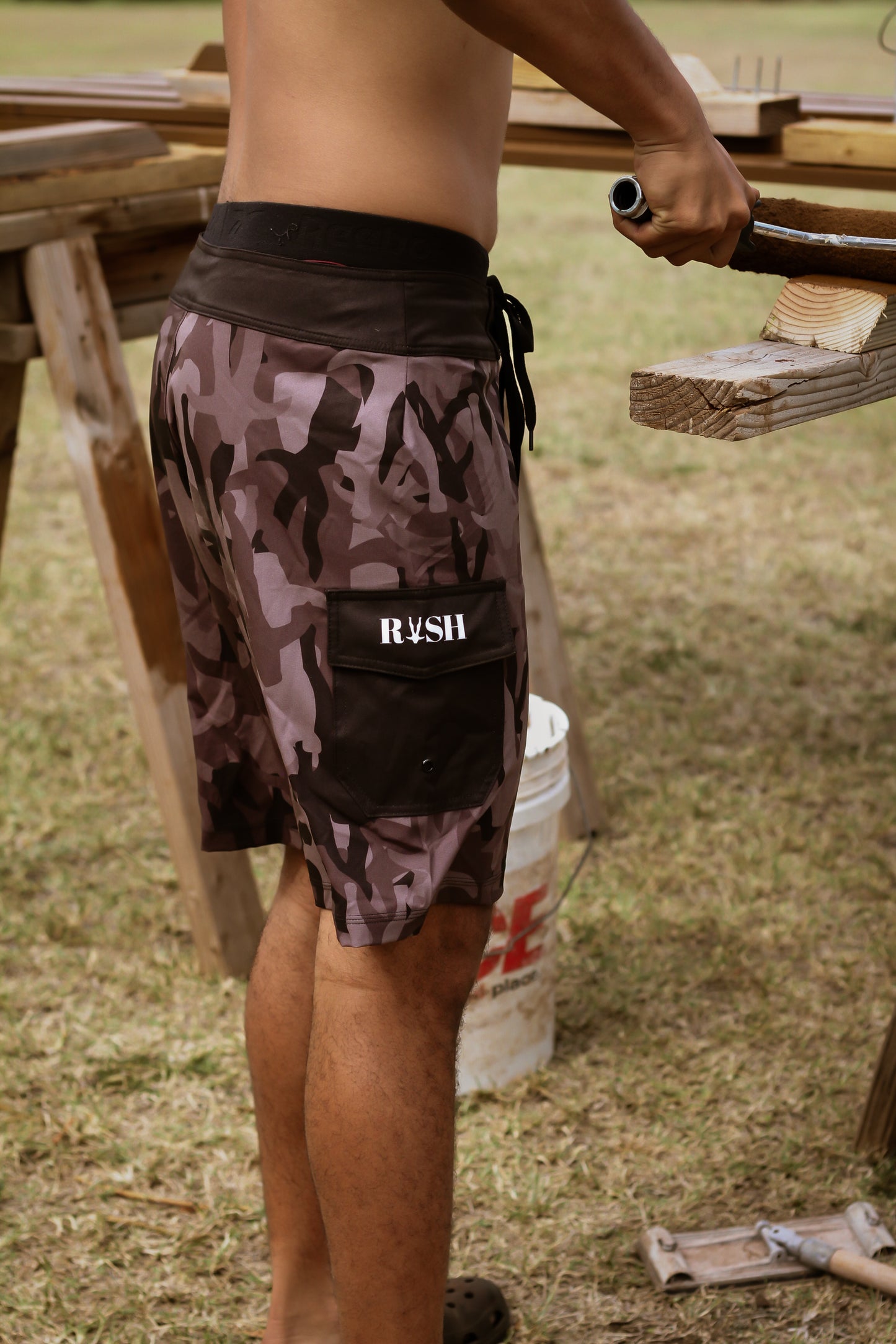 Mens Black Boarshorts