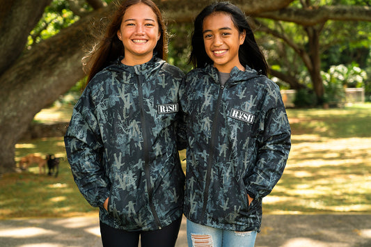 Dark Waiwi Jaw Windbreaker