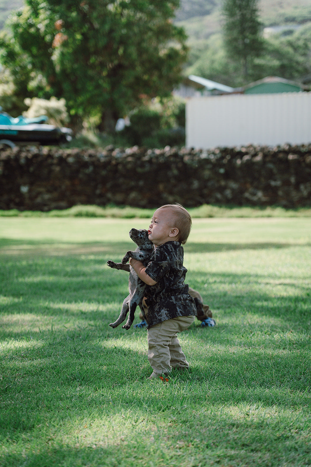 Keiki Dark Waiwi Button Down