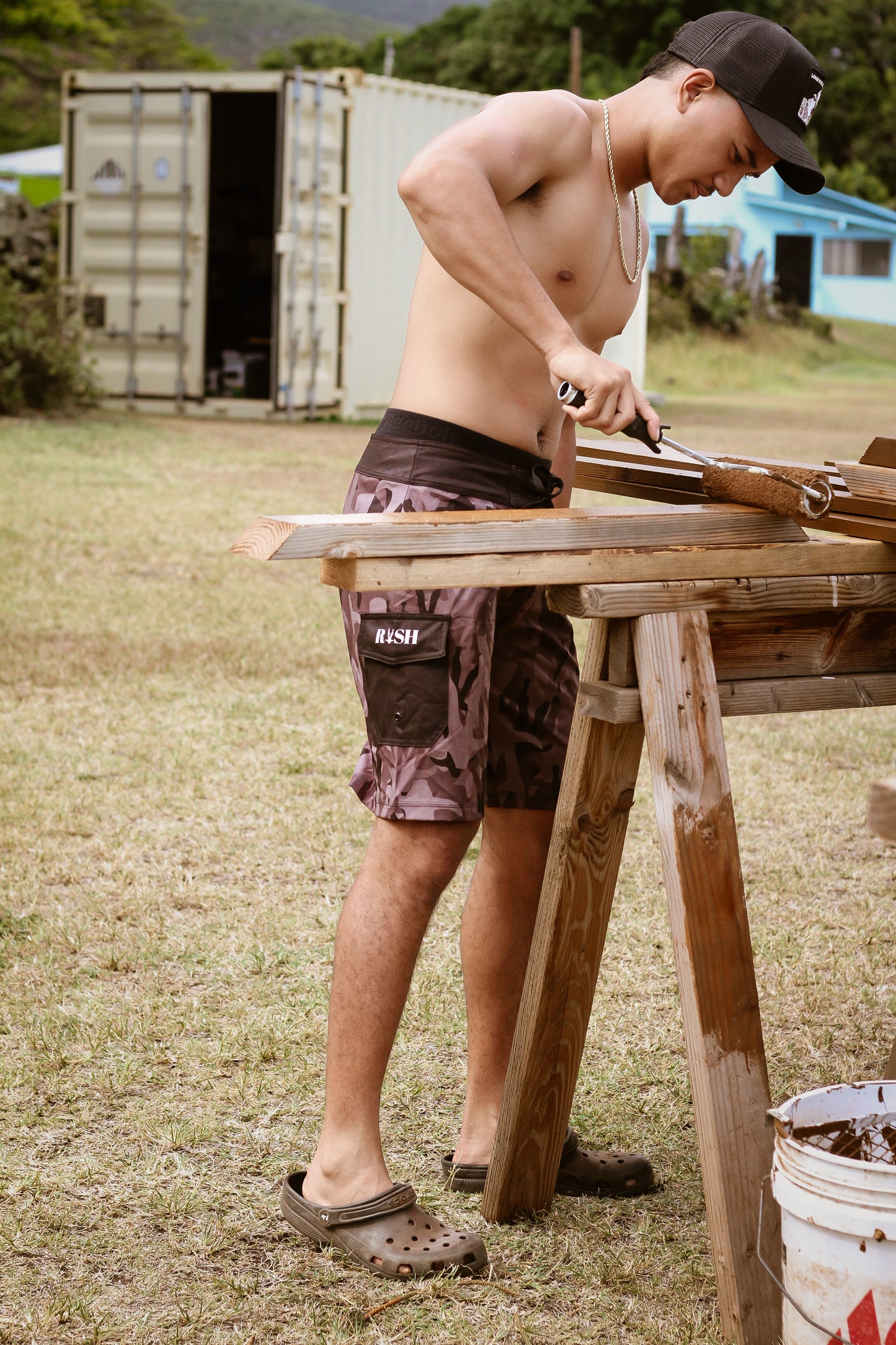 Mens Black Boarshorts